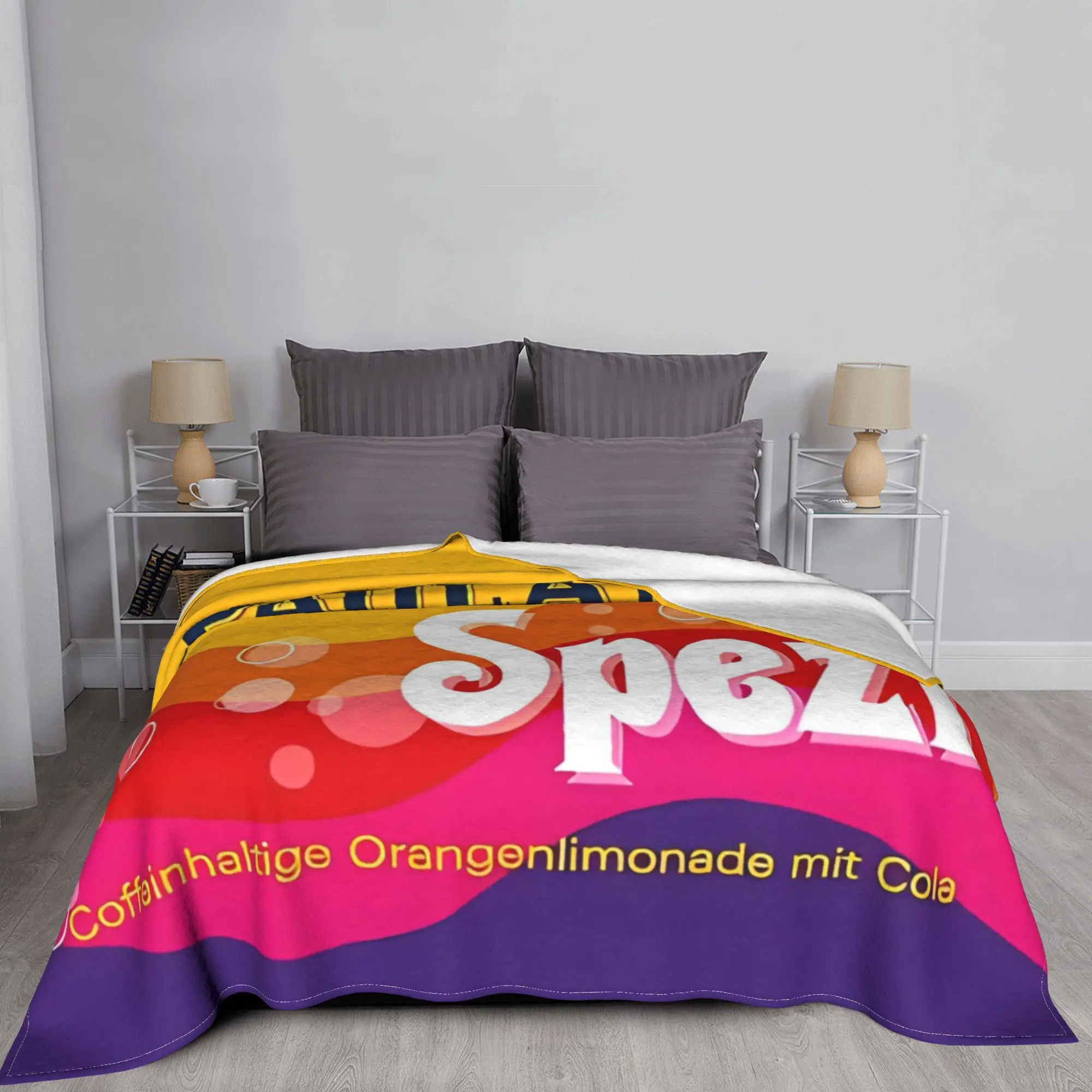 Paulaner Spezi Logo Knitted Blanket Velvet Munich Soft Throw Blanket for Bedding Couch Bed Rug 4