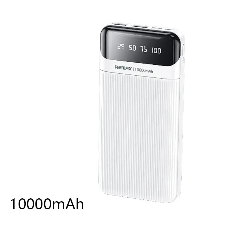 wireless charging power bank Remax Portable Power Bank Powerbank 10000mAh With Cables Charging LED Digital Display External Battery For iPhone Xiaomi Phone portable charger for android Power Bank