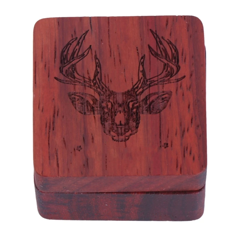 N0HA Wooden Guitar Pick Storage Box Container Portable Guitar Pick Holder Collector
