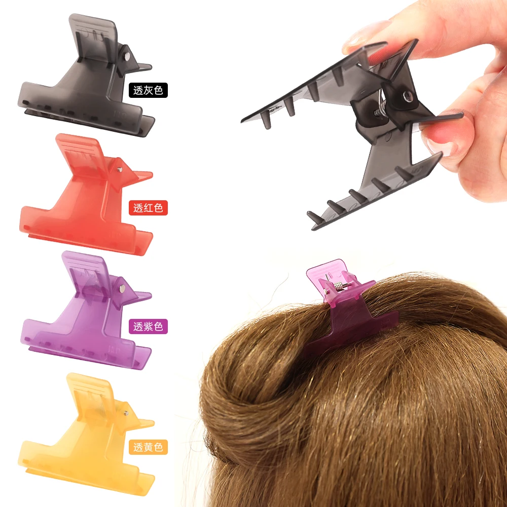 crystal Hair Clips Hairdressing Clamps Claws Clips Barber Hairpin No Harm To Hair Salon Styling Tools 12pcs hair claw hair clips hair accessories