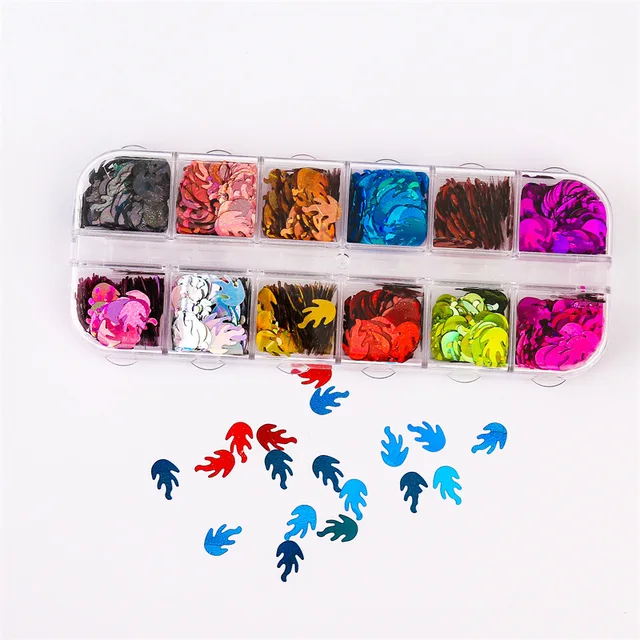 Holographic Butterfly  Heart Multi Shape  Laser Symphony Butterfly Sequins 3D Colorful Sequins Manicure  Nail Art Decoration MJLP-049