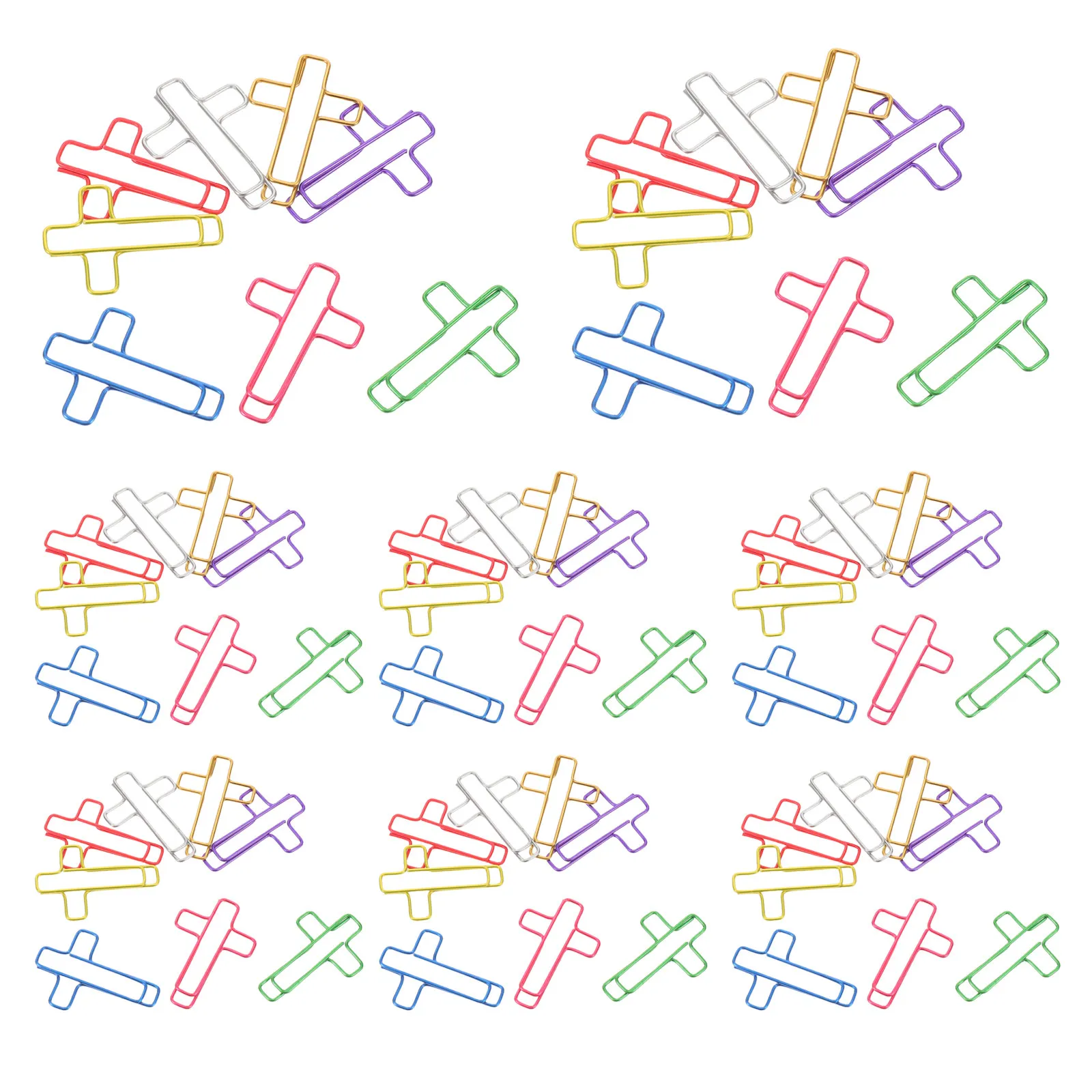 120Pcs 크로스 종이 클립 다채로운 성경 클립 기독교 저널 용품 북마크 홈 오피스 연구 액세서리 용 종이 클립
