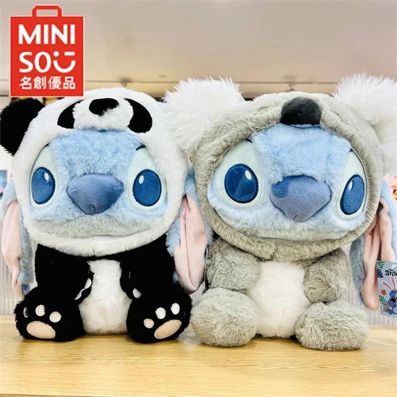 

New Miniso X Disney Stitch Angel Cosplay Koala Panda Lamb Plush Toys Pillow Gift Lilo & Stitch Anime Stuffed Plushine Cute Toys