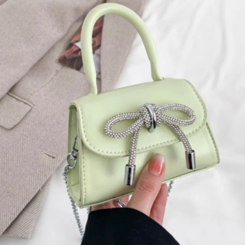 Bag Bow Shoulder Tie New Handheld Small Popular Chain Crossbody Casual Handbag For Woman High-Quality Messenger Versatile Luxury
