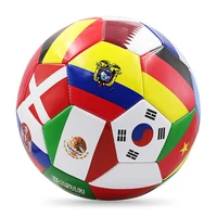 Flag Printed Soccer Ball Official Size 5 Soccer Match Ball Outdoor Match Game Football Pvc 2.7Thickened Team Training Footy Ball 2