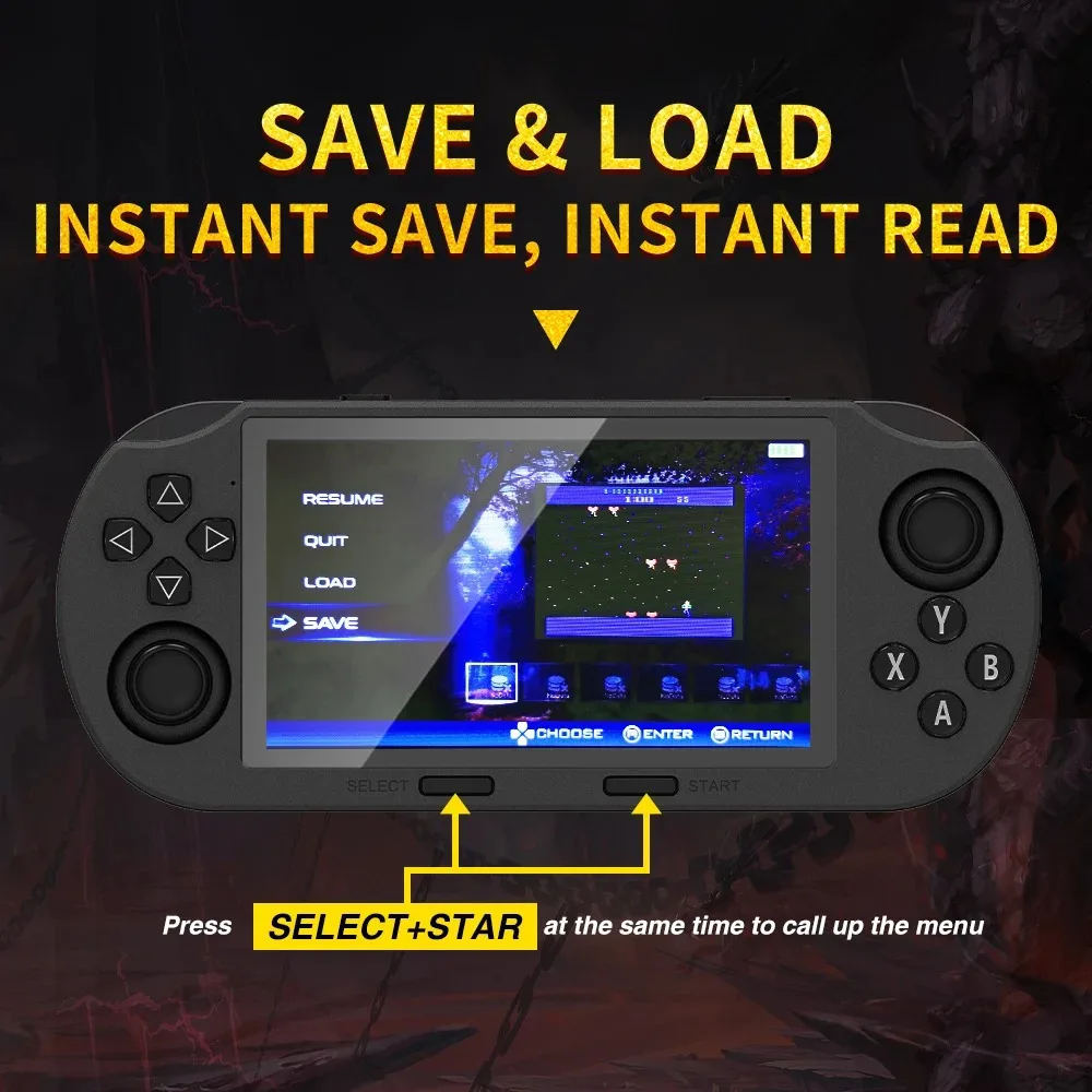 The upgraded portable handheld game console for 2026, with over 20,000 built-in games, is the perfect gift for your loved ones. - 4