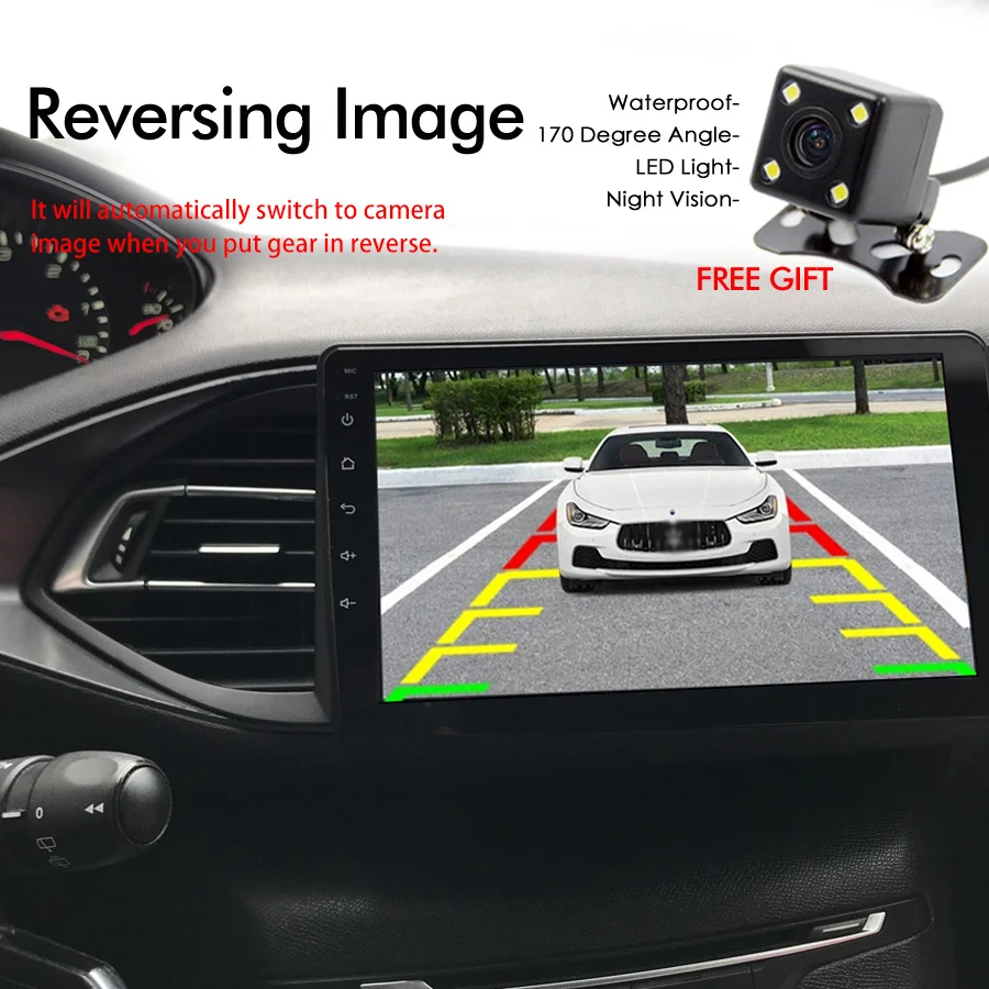Autoradio GPS Peugeot 308 308SW gris Alkadyn Android 10.0
