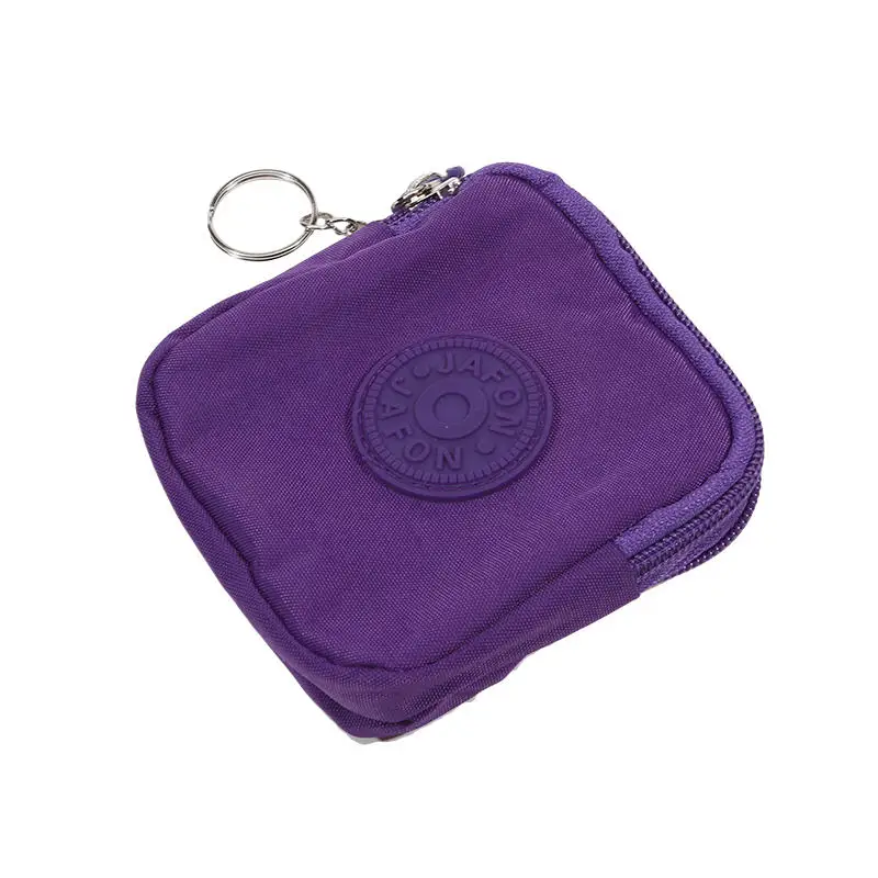 Mini Nylon Coin Purse red