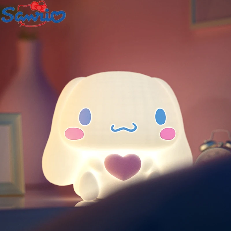 

Sanrio Новый Коричный светлый ночник женский силиконовый для спальни защита для сна мягкий фотографический стол детский подарок для детей