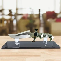 Knives Display Holder Acrylic Knife Display Stand Rack Outdoor Exhibition Tool Holder for Kitchen Counter Home Decor 87HA 1