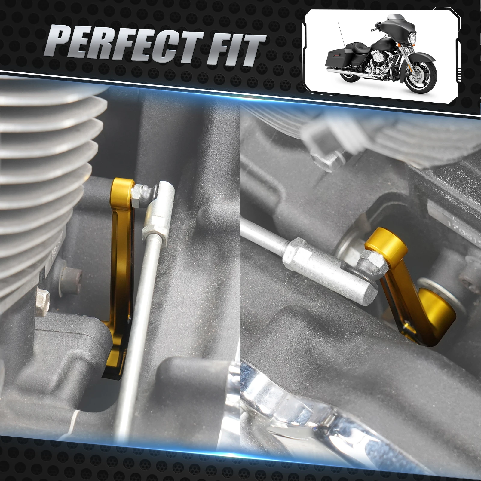 Für 18–23 Harley Fat Boy FLFBS 114 33900175, innerer Schalthebel für Road King Special Ultra Limited Electra Glide Police 17–23 – Detail 1