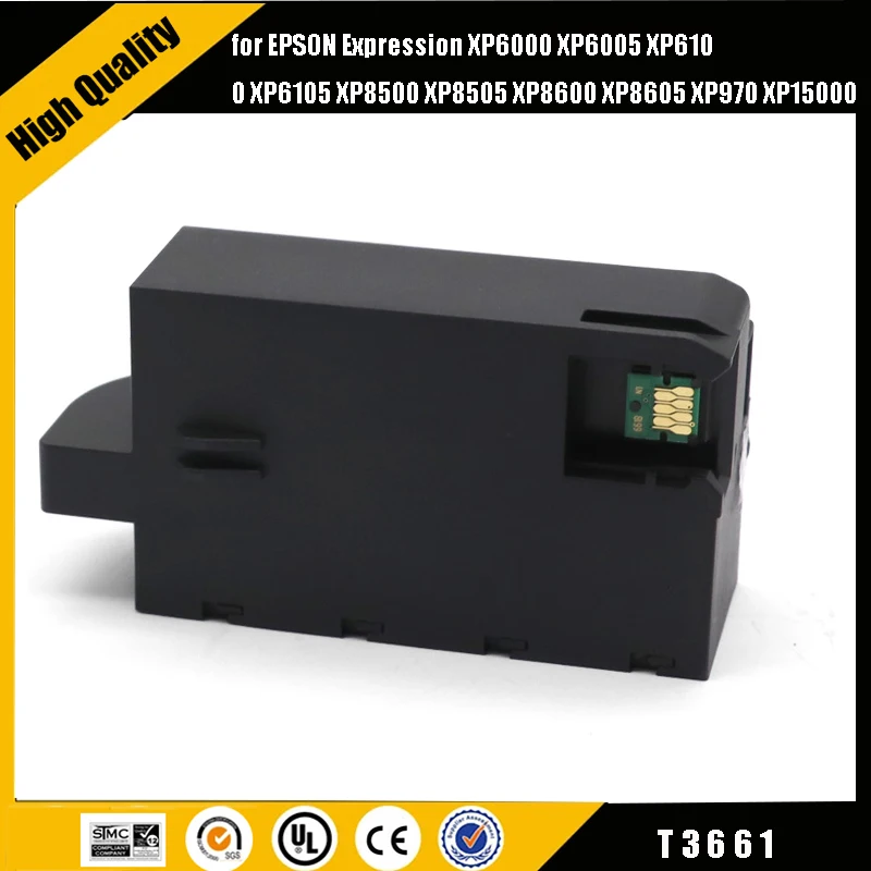 T3661 Serbatoio Di Manutenzione Con Chip Per Epson Xp 6000 6001 6005 6100 6105 8500 Xp-8600 Xp-8605 Xp-970 Xp-15000 Xp-15010 5080 S5010