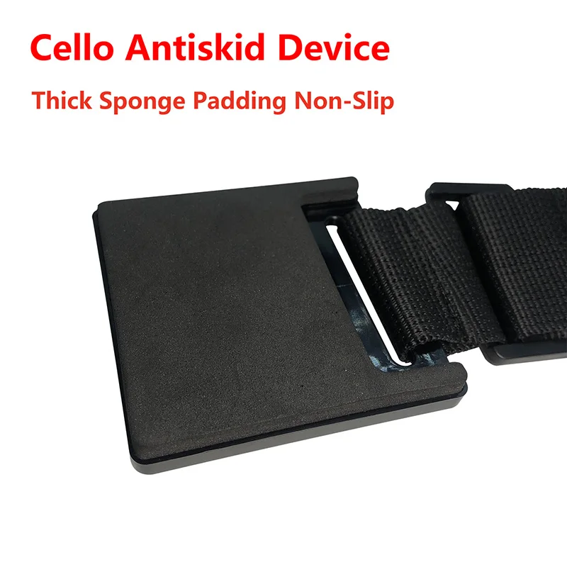 Adjustable Cello Endpin Anchor Non-slip with O-ring Stopper Stand Thick Pad Antiskid Sponge for Cellist Practice Performance