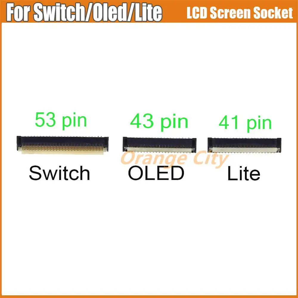

1 шт. для консоли NS Switch Lite Oled, ЖК-дисплей, гибкий кабель, зажим, фоторазъем, разъем для розетки