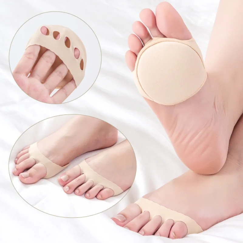 Five Toes Forefoot Pads Women High Heels Half Insoles
