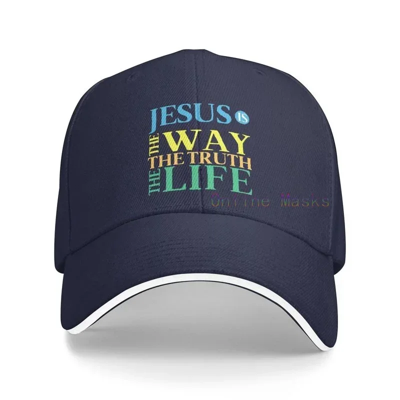 

Denim Cap Jesus The Way The Truth The Life Baseball Dad Cap Adjustable Classic Sports for Men Women Hat