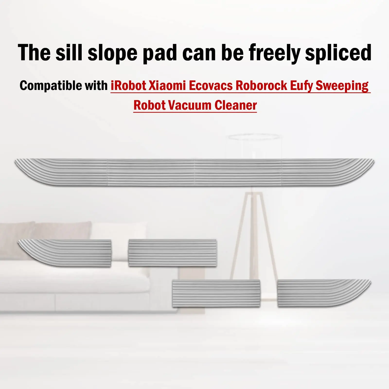 Threshold Bars Step Ramp Climbing Mat Xiaomi Roborock IRobot Roomba ILIFE Ecovacs Deebot Robot Vacuum Sweeper Accessories