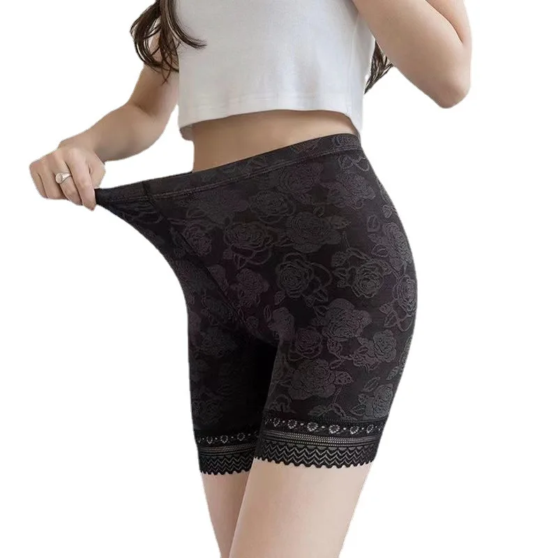 Women's Shorts Under The Skirt Safety Pants Sexy Lace Anti Chafing Thigh High Waist Boxer Panties Anti Friction Skirt Shorts New images - 6