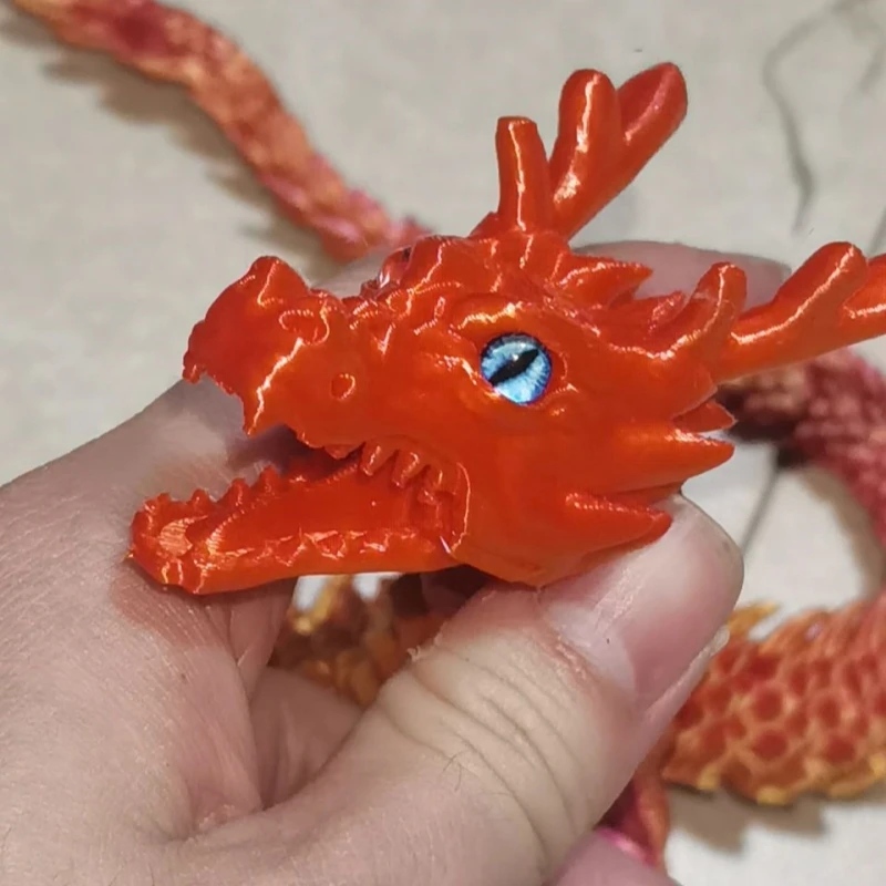 3D printed Chinese dragon 60cm Full body joints that can move Home furnishings and decorations are worth collecting creative toy ornament crafts,miniature figurines,resin ornaments,miniature ornament,3d printed toy,resin crafts,dragon statue,dragon ornament