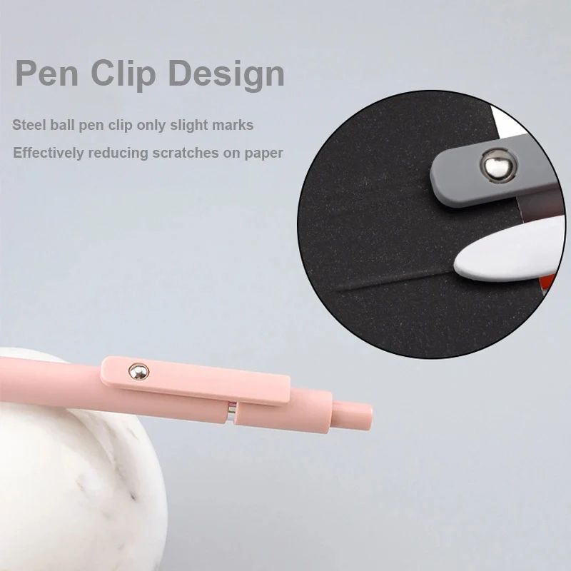 5pcs/set Piloting Morandi Colour Gel Pens Soft Touch Quick Dry Smooth 0.5mm Gel Ink Pen For School Student Writing Stationery 6