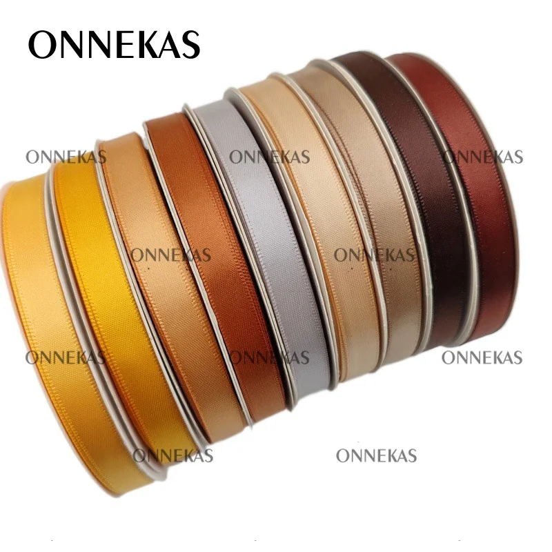 (ON SALE) 3/8" 9mm Double Sided Satin Ribbon / Smooth Satin Ribbon for Dress / Mini Bows Making in 9mm 22.5Meters