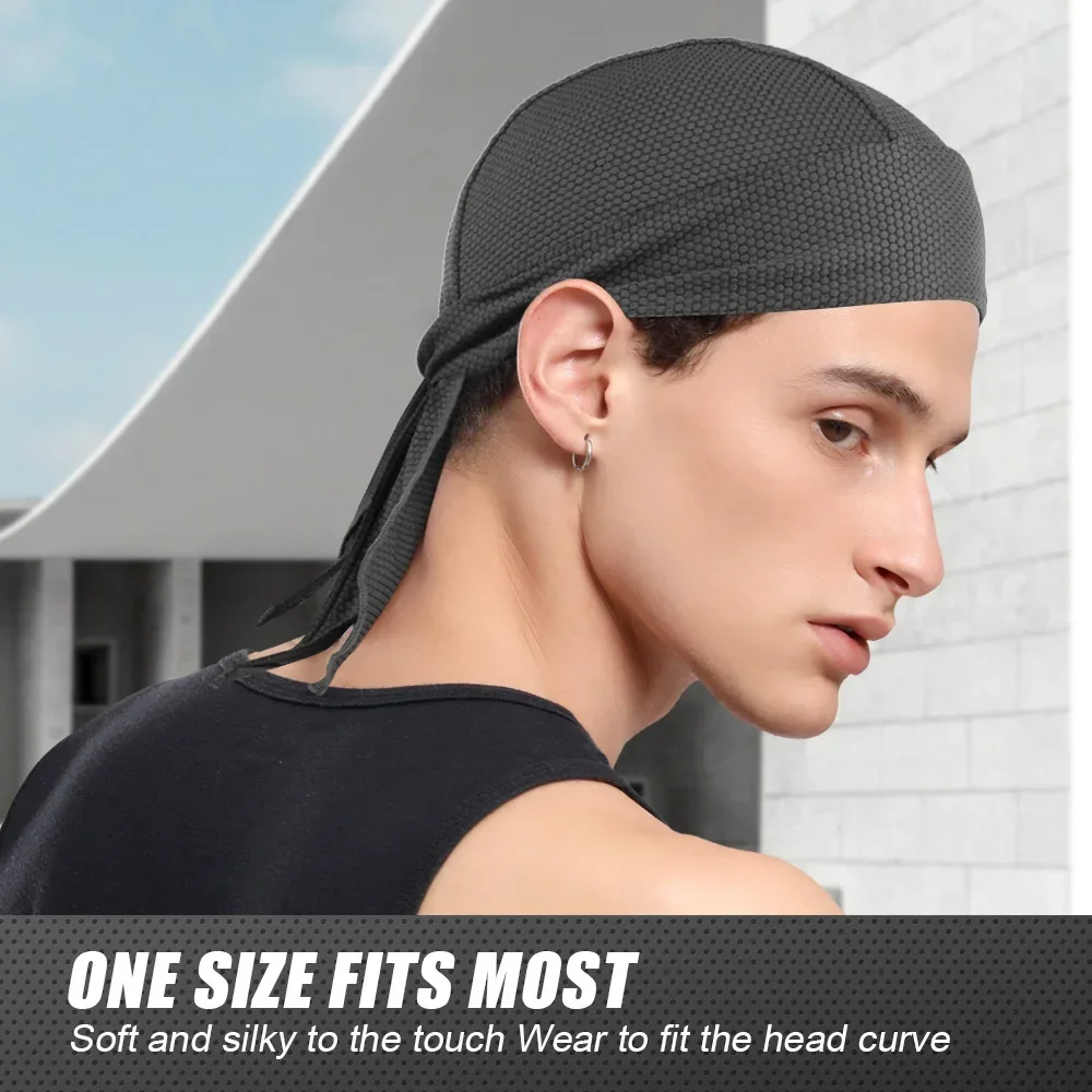 Sports Caps Sports Headscarf HipHop Cap Pirate Headband Lightweight Breathable Hiking Running Bandana Hat Headwear For Men Women Summer