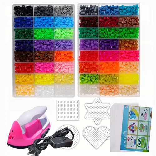 Hama Beads Box Embalagem Thermal mosaic Ferro Educação Beads, Ironing beads Fuse Beads Brinquedo DIY, 24 48 72 Cores 2.6MM 5MM - Image 6