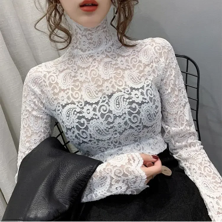 Womens Tight Lace Tops Blouses | Shirts Tops Lace | Lace