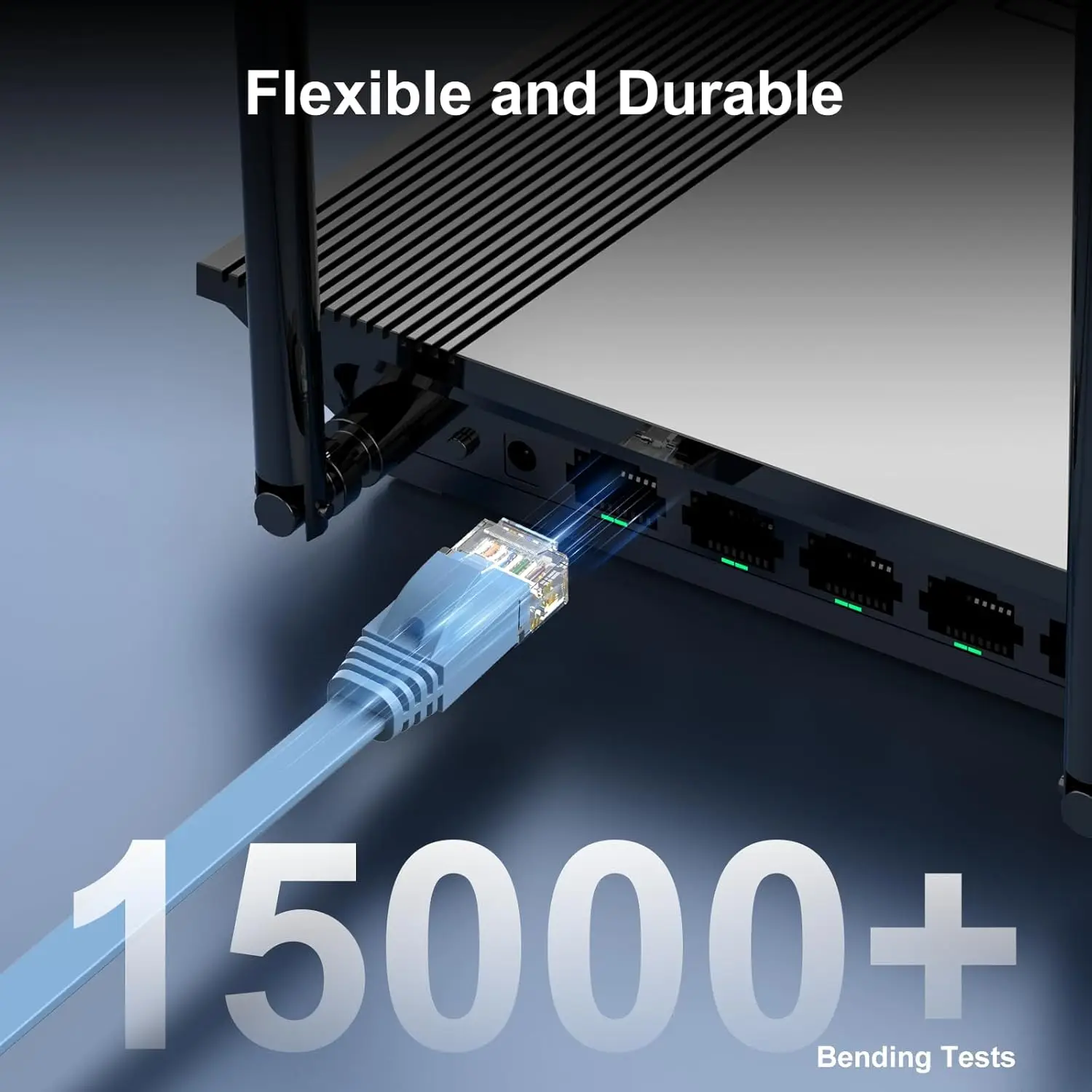 High-Speed Cat 6e Ethernet Cable with Network Patch Cords and RJ45 Connector