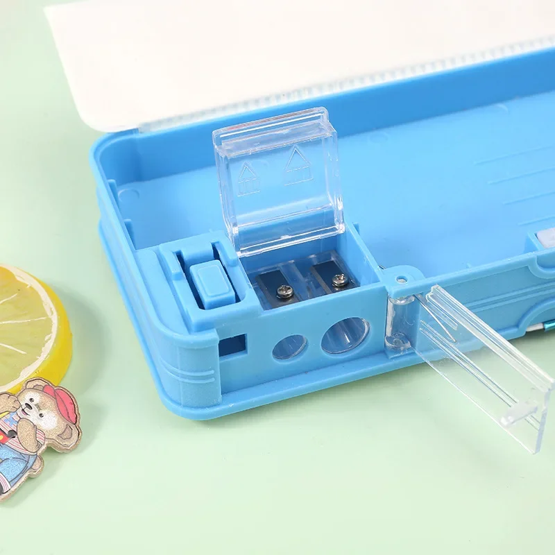 Cartoon Computer Stationery Box Children's Multifunctional Pencil Case Creative Student Supplies Large Capacity Sharpener