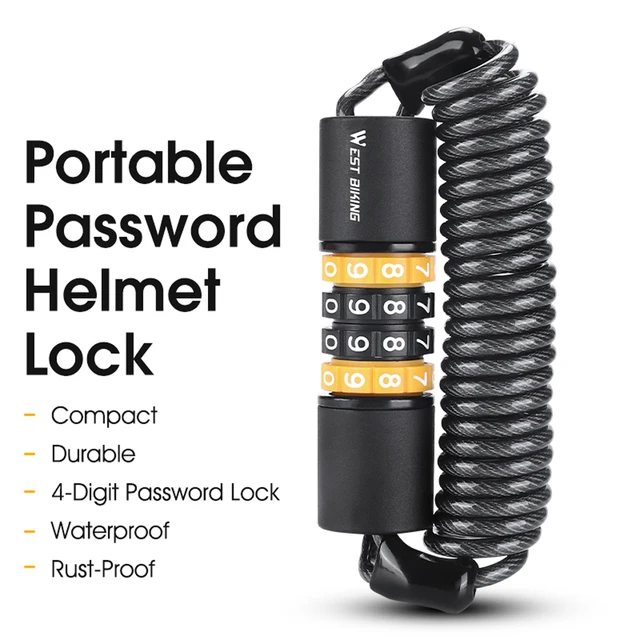 Biking Password Key Safety Bike Lock Bicycle 4-5 Digital Code Steel Cable -  Bicycle Lock - Aliexpress