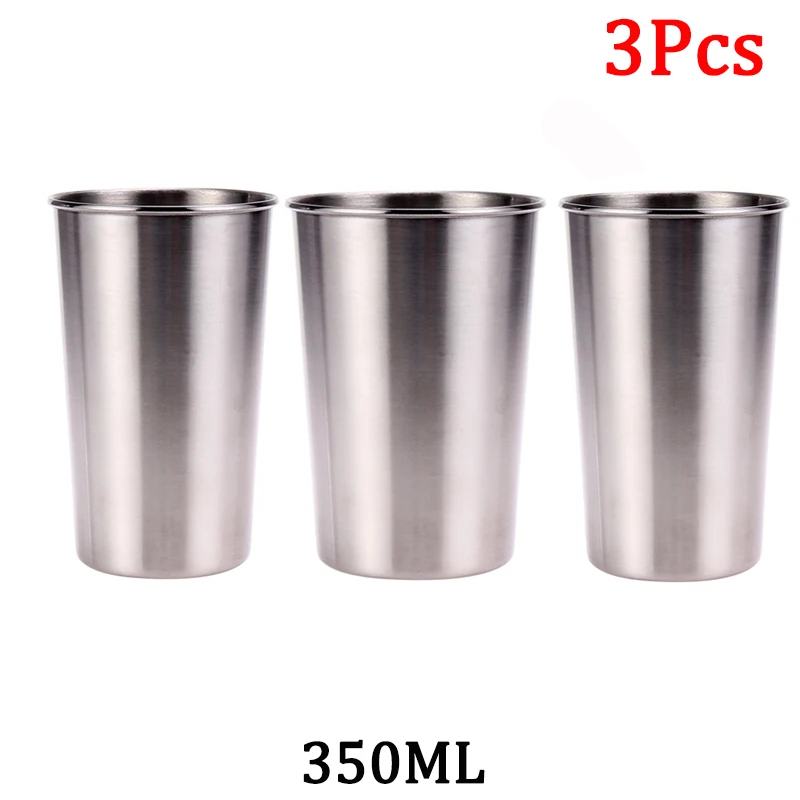 Travelwant 350/500ml Stainless Steel Cups,Insulated Metal Cups Double Wall Vacuum Tumbler Drinking Cups Steel Cups Drinking for BBQ Home Office Party