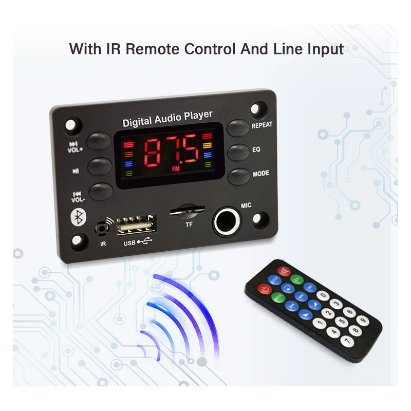 ڵ     5.3 WMA ڴ , USB TF FM AUX 12V  ũ, 뷡 Mp3 ÷̾ Ŀ