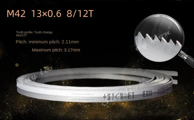 High-Quality Metalworking Bandsaw Blades - 13mm Wide, 6TPI & 14TPI, Precision Cutting Tool