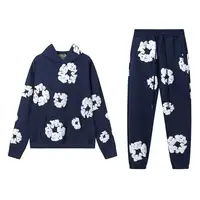 Nouvelle collection 2026 : Sweat à capuche imprimé en mousse tendance, style européen et américain, ensemble de sport pour hommes, modèle identique pour les couples. 3