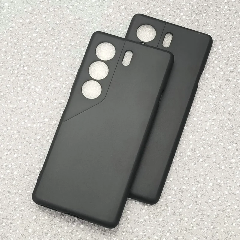 Sleek Black Soft TPU Slim Matte Protective Phone Case