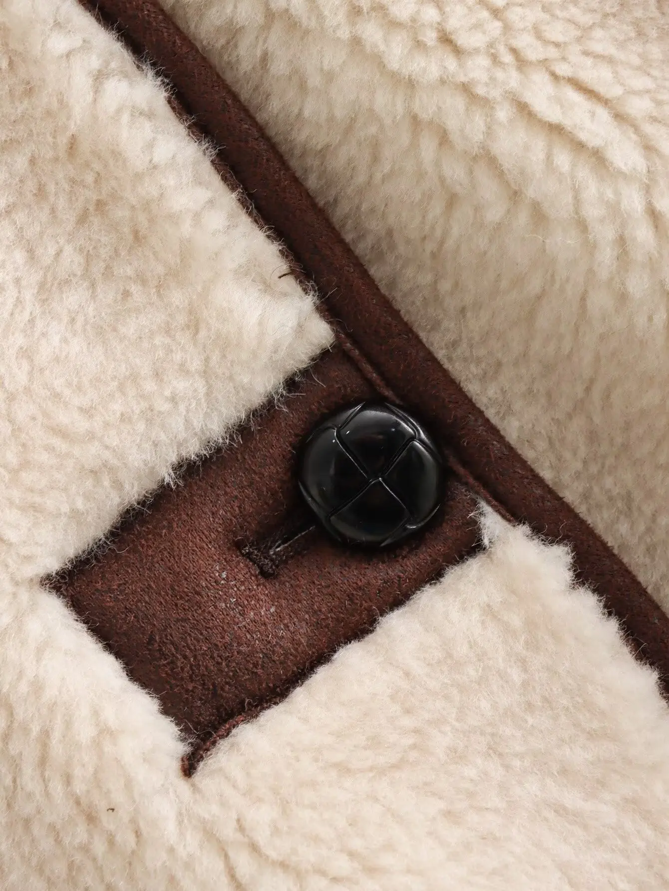 Fleece Jacket Women's Beige Coat 2024 Casual Loose Elegant Outwear With Button Outerwear Patchwork Woman Jackets Coat Pocket Top