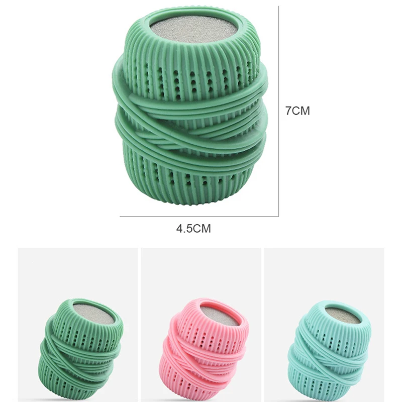 Laundry Cleaning Ball Sponge Liquid-adding Decontamination Tpe Clothes Cleaner anti-winding Washing Capsules Machine Hair Remove laundry ball