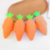 1pc-Interesting squinting carrot pinch toy, new soft and fluffy squeeze toy 2