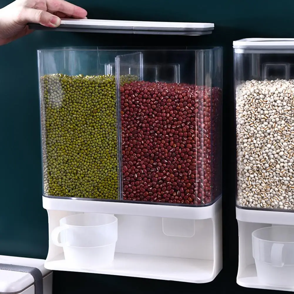 1L/1.5L/3L Grain Storage Box Convenient Multipurpose Cereal Dispenser