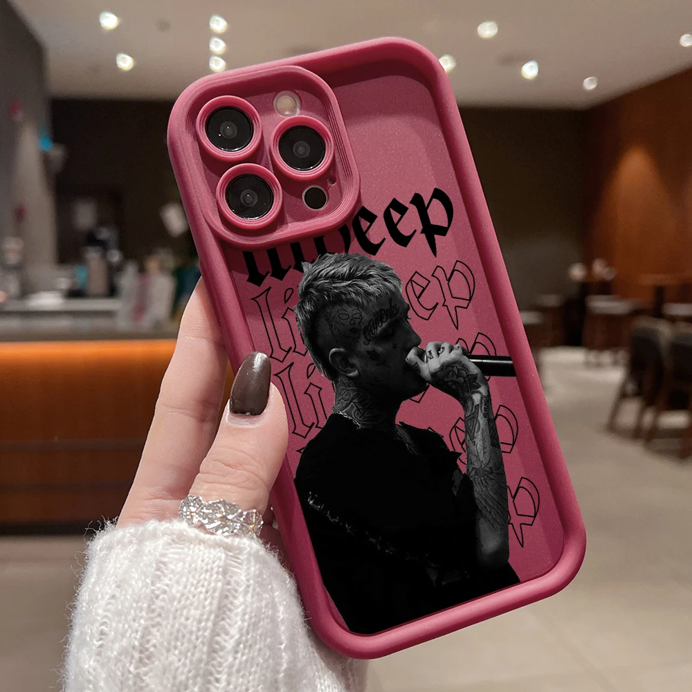 Lil Peep Hellboy Themed Phone Case - Artistic Ladder Design Cover