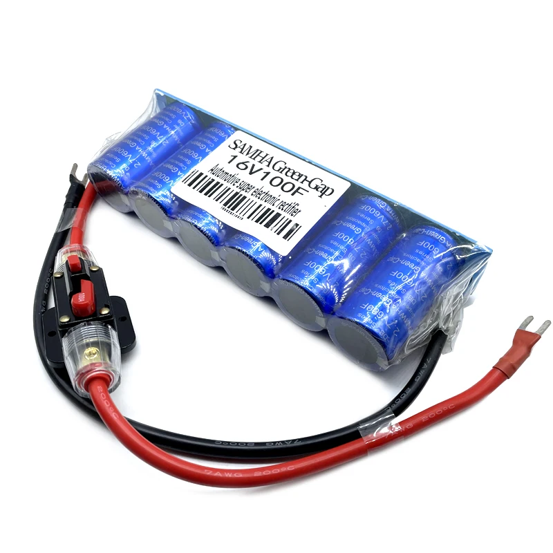 Original SAMWHA Green-Cap 16V100F Automobile Rectifier Moudle 2.7V600F With Recovery Conversion Protection Fuse Improve Energy