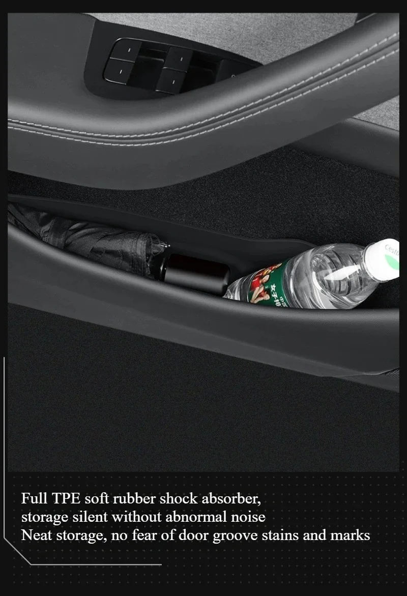 Door Side Storage Box For Tesla Model Y Juniper Model 3 Highland Full&Half Cover