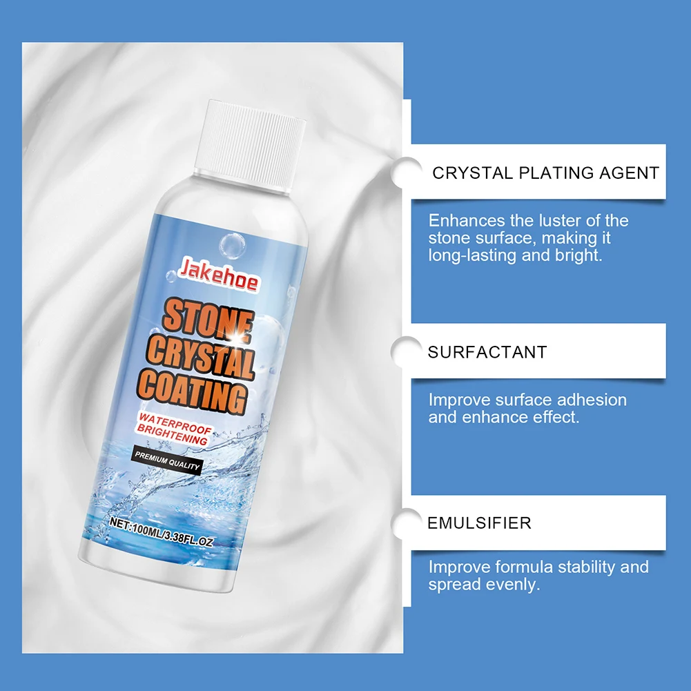 Stone Stain Remover Cleaner Powerful Marble Stone Cleaner Polishes for Kitchen Patios Backyard Marble Household Supply
