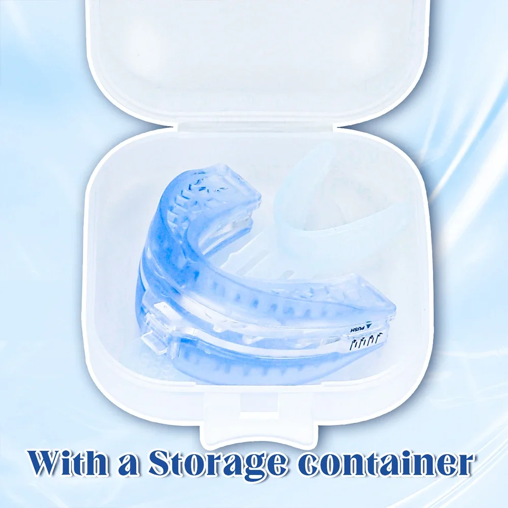 Stop Snoring Bruxism Silicone Mouth Guard Improve Sleeping Teeth Bruxism Sleep Aid Anti-Snore and Apnea Device To Anti Snoring