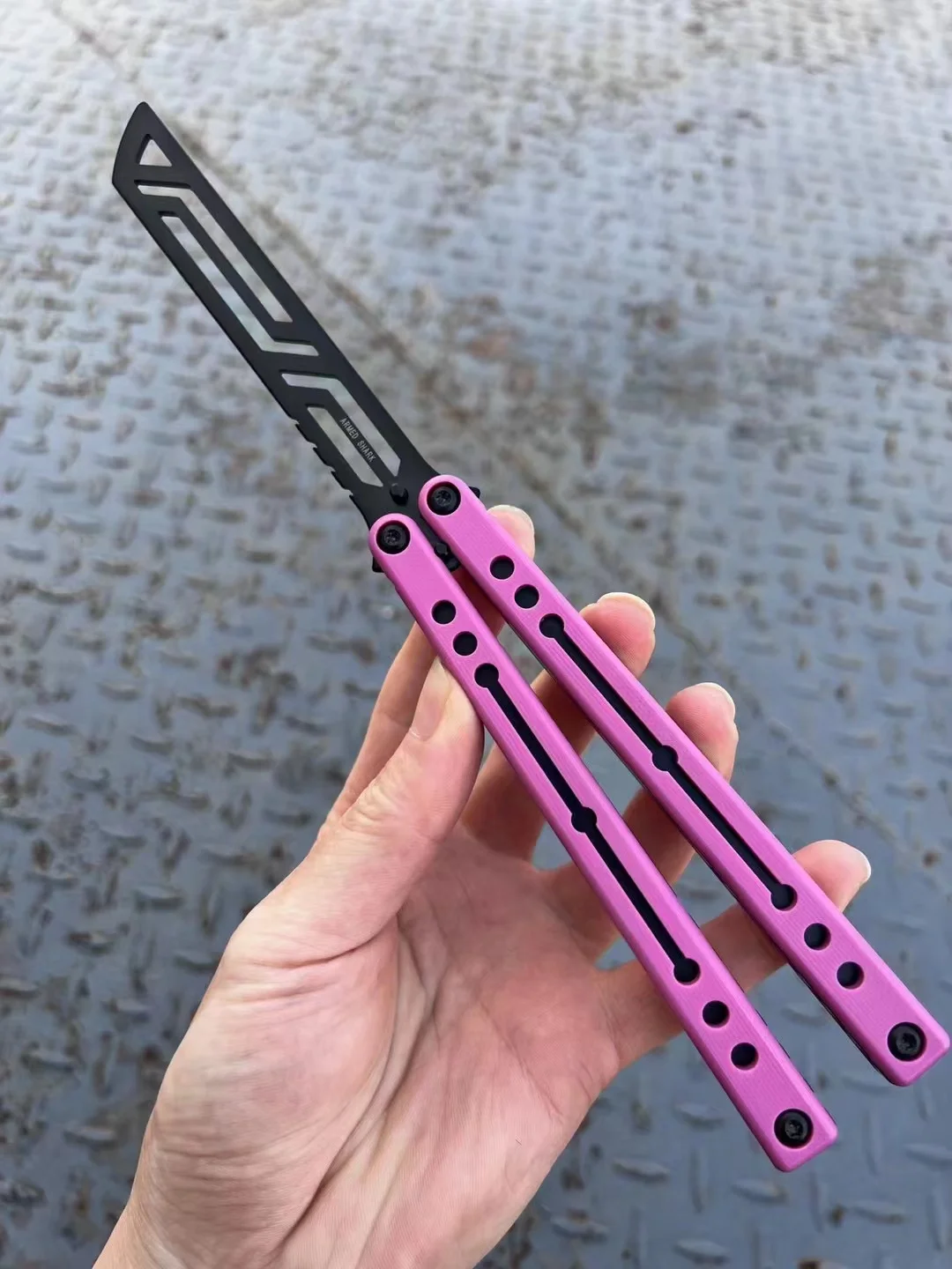 Armed Shark Nautilus 7075 Aluminum G10 Channel Handle Stainless Steel