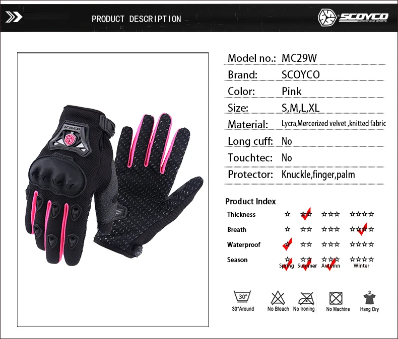 Motorcycle Cycling Gloves Women For Summer