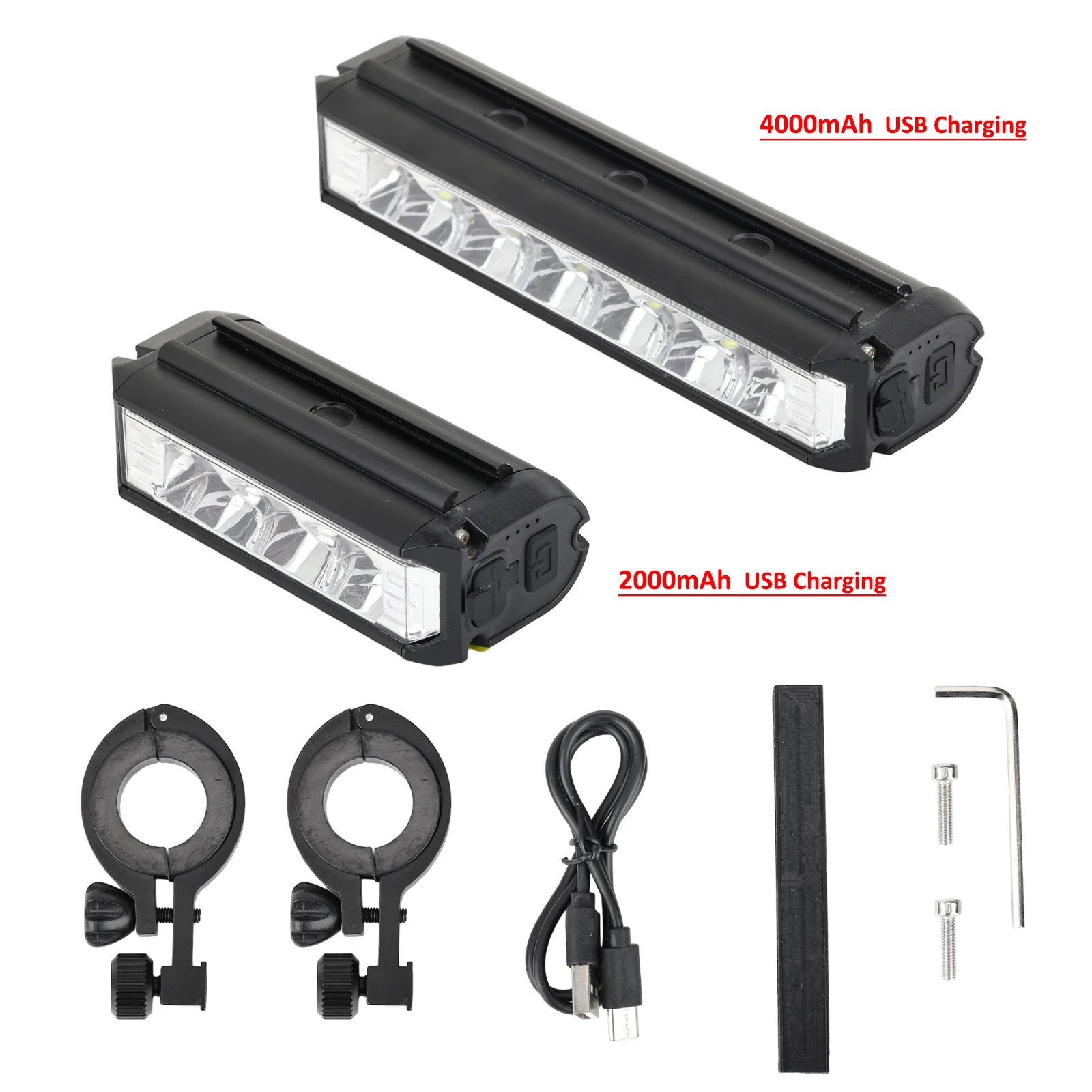 אור LED קדמי עבור Xiaomi Ninebot קטנוע חשמלי 2000mAh 4000mAh פנס עמיד למים USB טעינת אופניים מנורת רכיבה על אופניים – תמונה 4