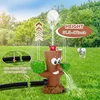 Water Spray Sprinkler Stump Outdoor Hose Water Six tubes 360° Roating Wiggle Garden Lawn Summer Water Toy For Kids Boys Girls 3