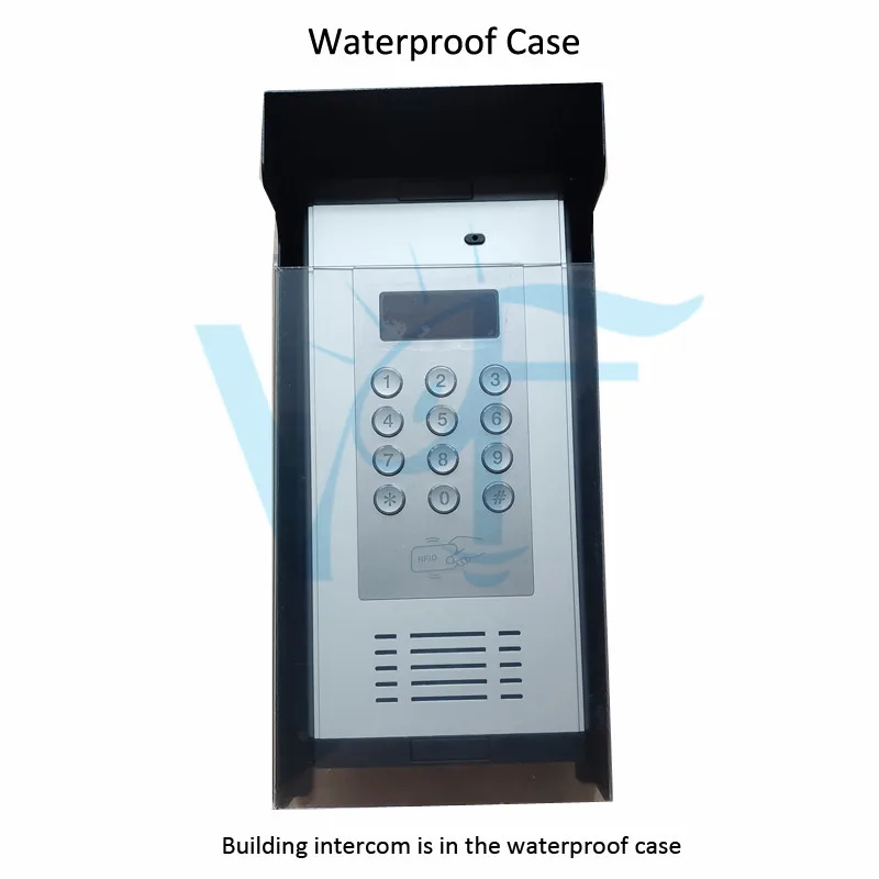 Non-video Building Intercom Two Way Communication Audio Access Control Free Phone Call Auto Open Door With Rain Cover Outside